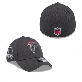 Men's Atlanta Falcons Graphite 2024 NFL Draft 39THIRTY Flex Hat