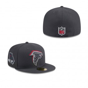 Men's Atlanta Falcons Graphite Official 2024 NFL Draft On Stage 59FIFTY Fitted Hat
