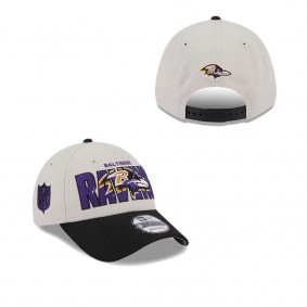 Men's Baltimore Ravens Stone Black 2023 NFL Draft 9FORTY Adjustable Hat