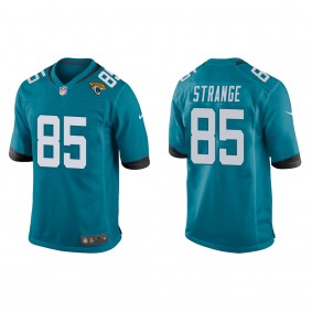 Brenton Strange Teal 2023 NFL Draft Game Jersey