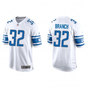Brian Branch White 2023 NFL Draft Game Jersey