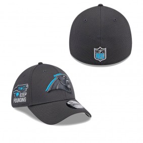 Men's Carolina Panthers Graphite 2024 NFL Draft 39THIRTY Flex Hat