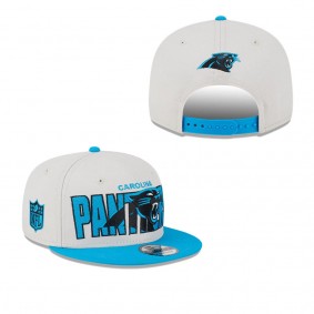 Men's Carolina Panthers Stone Blue 2023 NFL Draft 9FIFTY Snapback Adjustable Hat