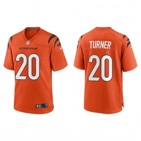 D.J. Turner Orange 2023 NFL Draft Game Jersey