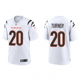 D.J. Turner White 2023 NFL Draft Game Jersey
