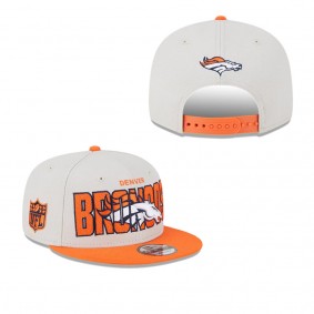 Men's Denver Broncos Stone Orange 2023 NFL Draft 9FIFTY Snapback Adjustable Hat