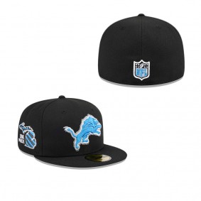 Men's Detroit Lions Black 2024 NFL Draft 59FIFTY Fitted Hat
