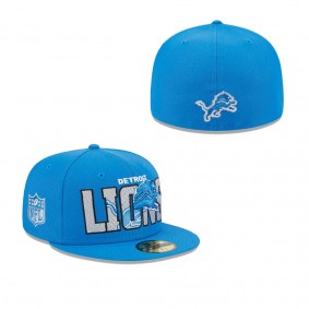 Men's Detroit Lions Blue 2023 NFL Draft 59FIFTY Fitted Hat