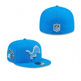 Men's Detroit Lions Blue 2024 NFL Draft 59FIFTY Fitted Hat