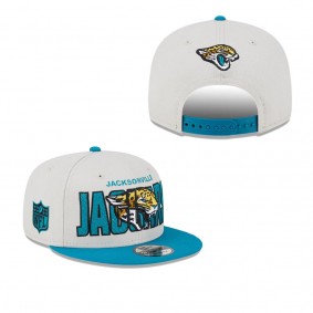 Men's Jacksonville Jaguars Stone Teal 2023 NFL Draft 9FIFTY Snapback Adjustable Hat