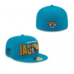 Men's Jacksonville Jaguars Teal 2023 NFL Draft 59FIFTY Fitted Hat
