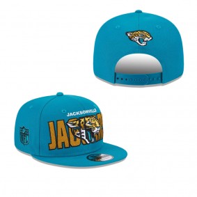 Men's Jacksonville Jaguars Teal 2023 NFL Draft 9FIFTY Snapback Adjustable Hat