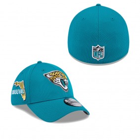Men's Jacksonville Jaguars Teal 2024 NFL Draft 39THIRTY Flex Hat