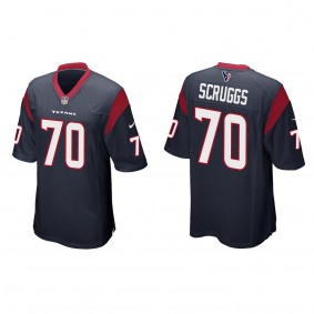 Juice Scruggs Navy 2023 NFL Draft Game Jersey
