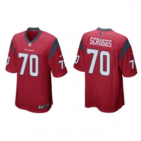 Juice Scruggs Red 2023 NFL Draft Game Jersey