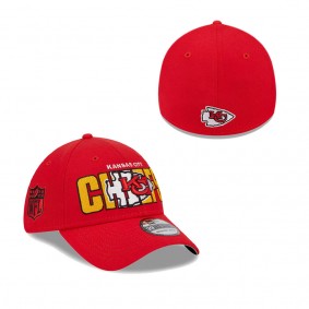 Men's Kansas City Chiefs Red 2023 NFL Draft 39THIRTY Flex Hat