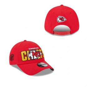 Men's Kansas City Chiefs Red 2023 NFL Draft 9FORTY Adjustable Hat