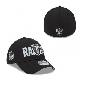 Men's Las Vegas Raiders Black 2023 NFL Draft 39THIRTY Flex Hat