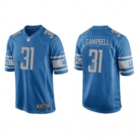Jack Campbell Blue 2023 NFL Draft Game Jersey