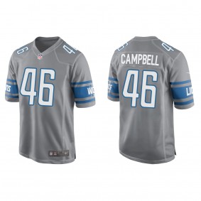 Jack Campbell Silver 2023 NFL Draft Game Jersey