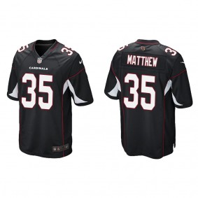 Men's Arizona Cardinals Christian Matthew Black 2022 NFL Draft Alternate Game Jersey