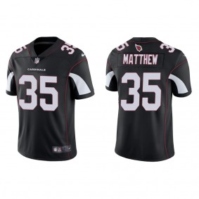 Men's Arizona Cardinals Christian Matthew Black 2022 NFL Draft Vapor Limited Jersey