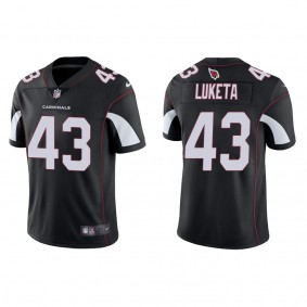 Men's Arizona Cardinals Jesse Luketa Black 2022 NFL Draft Vapor Limited Jersey
