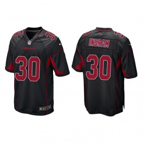 Men's Arizona Cardinals Keaontay Ingram Black 2022 NFL Draft 2nd Alternate Game Jersey