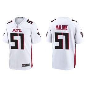 Men's Atlanta Falcons DeAngelo Malone White 2022 NFL Draft Game Jersey