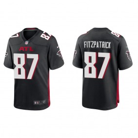 Men's Atlanta Falcons John FitzPatrick Black 2022 NFL Draft Game Jersey