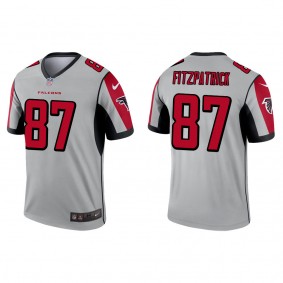 Men's Atlanta Falcons John FitzPatrick Silver 2022 NFL Draft Inverted Legend Jersey