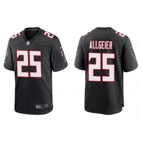 Men's Atlanta Falcons Tyler Allgeier Black 2022 NFL Draft Throwback Game Jersey