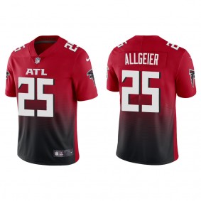 Men's Atlanta Falcons Tyler Allgeier Red 2022 NFL Draft Alternate Vapor Limited Jersey