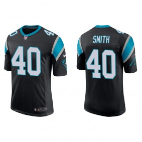 Men's Carolina Panthers Brandon Smith Black 2022 NFL Draft Vapor Limited Jersey
