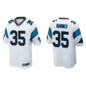 Men's Carolina Panthers Kalon Barnes White 2022 NFL Draft Game Jersey