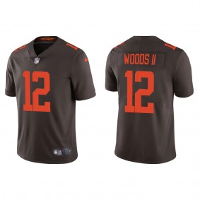 Men's Cleveland Browns Michael Woods II Brown 2022 NFL Draft Alternate Vapor Limited Jersey