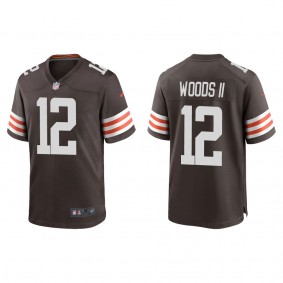 Men's Cleveland Browns Michael Woods II Brown 2022 NFL Draft Game Jersey