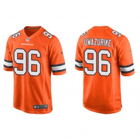 Men's Denver Broncos Eyioma Uwazurike Orange 2022 NFL Draft Alternate Game Jersey