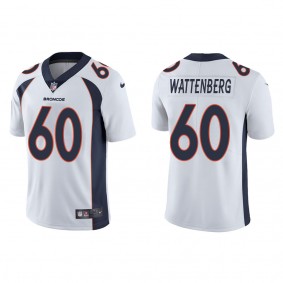 Men's Denver Broncos Luke Wattenberg White 2022 NFL Draft Vapor Limited Jersey