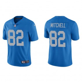 Men's Detroit Lions James Mitchell Blue 2022 NFL Draft Vapor Limited Jersey