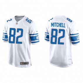 Men's Detroit Lions James Mitchell White 2022 NFL Draft Game Jersey