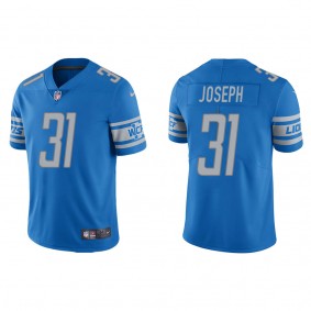 Men's Detroit Lions Kerby Joseph Light Blue 2022 NFL Draft Vapor Limited Jersey