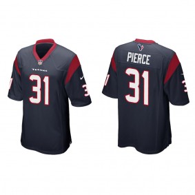 Men's Houston Texans Dameon Pierce Navy 2022 NFL Draft Game Jersey