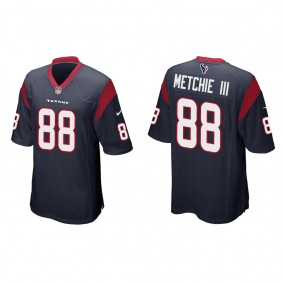 Men's Houston Texans John Metchie III Navy 2022 NFL Draft Game Jersey
