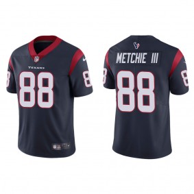 Men's Houston Texans John Metchie III Navy 2022 NFL Draft Vapor Limited Jersey