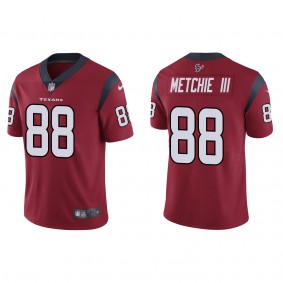Men's Houston Texans John Metchie III Red 2022 NFL Draft Vapor Limited Jersey