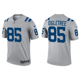 Men's Indianapolis Colts Andrew Ogletree Gray 2022 NFL Draft Inverted Legend Jersey