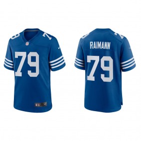 Men's Indianapolis Colts Bernhard Raimann Royal 2022 NFL Draft Alternate Game Jersey