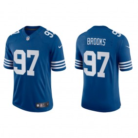 Men's Indianapolis Colts Curtis Brooks Royal 2022 NFL Draft Alternate Vapor Limited Jersey