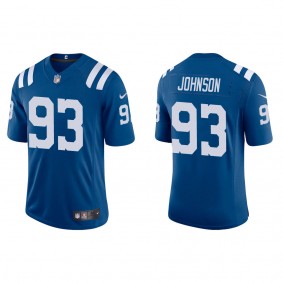 Men's Indianapolis Colts Eric Johnson Royal 2022 NFL Draft Vapor Limited Jersey